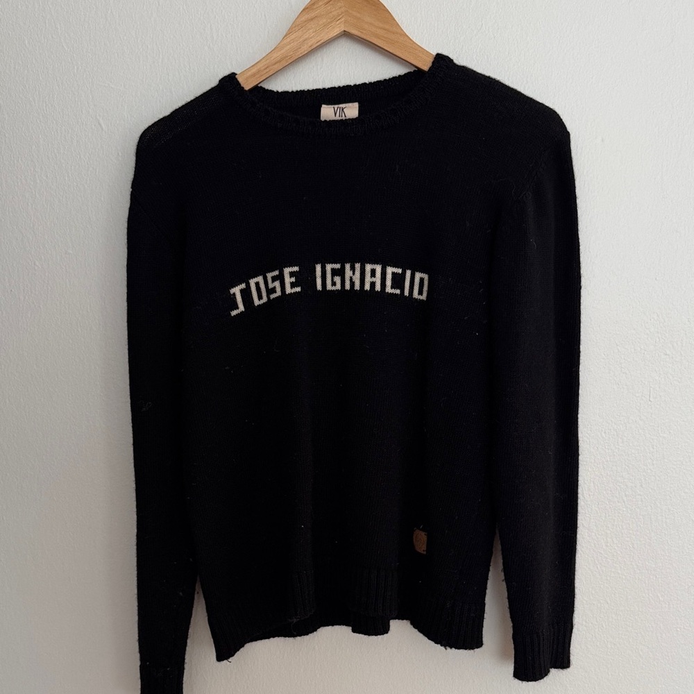 Black José Ignacio Crewneck Sweater